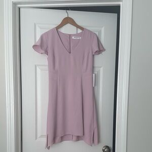 Amanda Uprichard Pink Flutter Sleeve Mini Dress